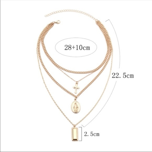 Multi-Layered Chain Necklace - Picture 6 of 6